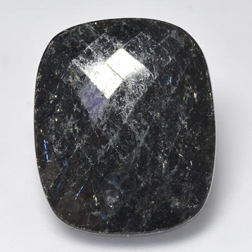 Nuummite Noire naturelle Coupe coussin, 27.16 ct, Opaque