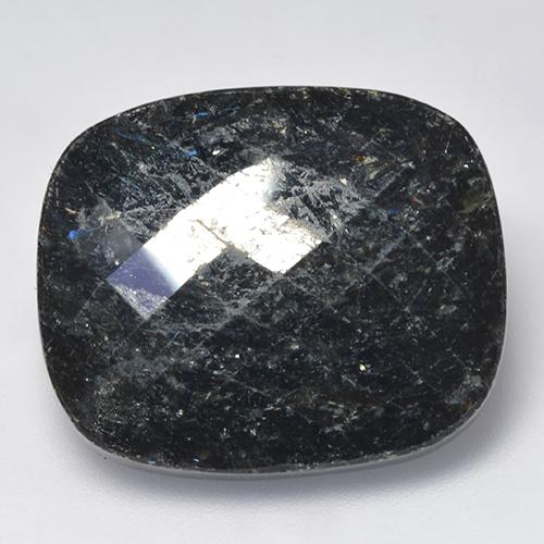 Nuummite Noire naturelle Coupe coussin, 27.16 ct, Opaque