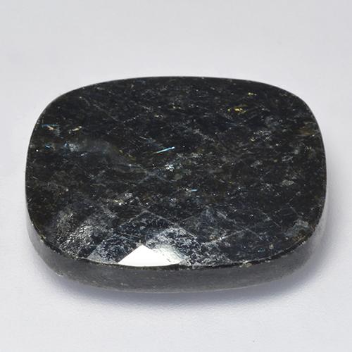 Nuummite Noire naturelle Coupe coussin, 27.16 ct, Opaque