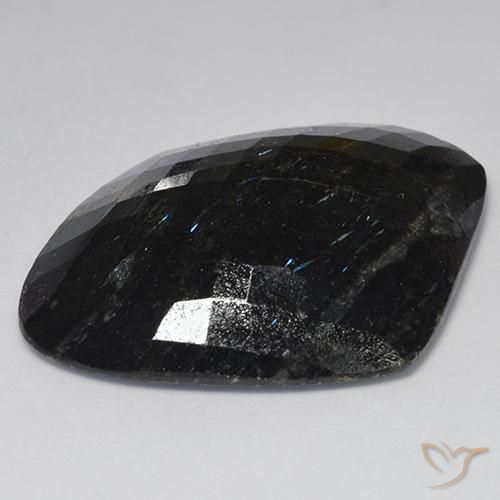 Nuummite Noir avec étincelle bleue naturelle Fantaisie, 58.60 ct, Opaque