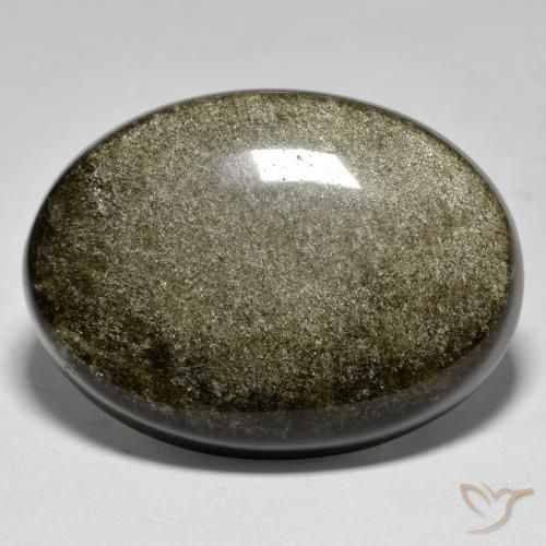 27.68ct Naturel Multicolore Obsidienne, ovale, Opaque
