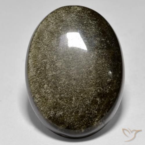 Obsidienne Multicolore naturelle ovale, 27.68 ct, Opaque