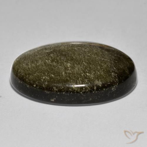 Obsidienne Multicolore naturelle ovale, 27.68 ct, Opaque