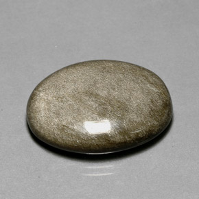 Obsidienne jaune naturelle coupe ovale, 20,04 ct, opaque
