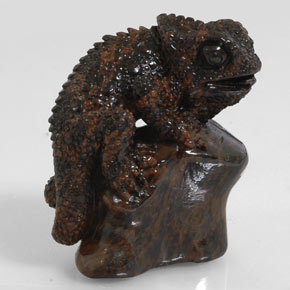 Obsidienne Acajou naturelle Forme fantaisie, 168.60 ct, Opaque