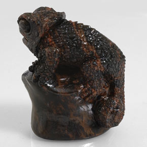 Obsidienne Acajou naturelle Forme fantaisie, 168.60 ct, Opaque