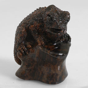 Obsidienne Acajou naturelle Forme fantaisie, 168.60 ct, Opaque