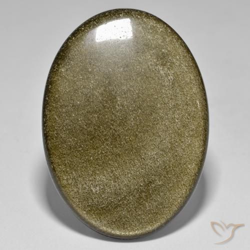 Obsidienne Multicolore naturelle ovale, 37.60 ct, Opaque