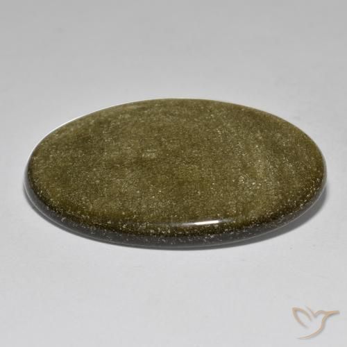 Obsidienne Multicolore naturelle ovale, 37.60 ct, Opaque