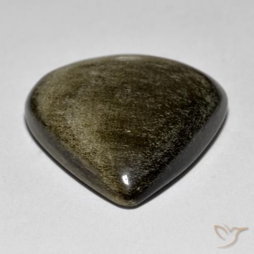Obsidienne Multicolore naturelle En forme de poire, 22.72 ct, Opaque