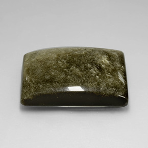 Obsidienne or naturelle baguette, 58,23 ct, opaque