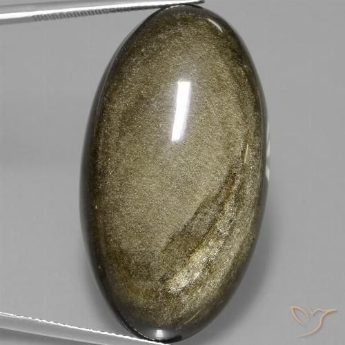 57.34ct Naturel Multicolore Obsidienne, ovale, Opaque