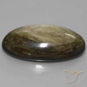 Obsidienne Multicolore naturelle ovale, 57.34 ct, Opaque