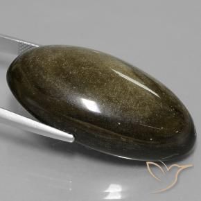 Obsidienne Multicolore naturelle ovale, 57.34 ct, Opaque