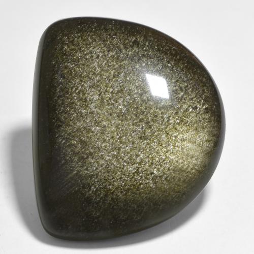 Obsidienne Noir multicolore naturelle Forme fantaisie, 27.49 ct, Opaque