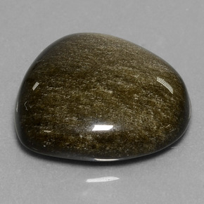 Obsidienne doré naturelle forme fantaisie, 17,56 ct, opaque