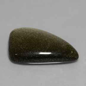 Obsidienne Éclat d'Or naturelle Forme fantaisie, 31.36 ct, Opaque
