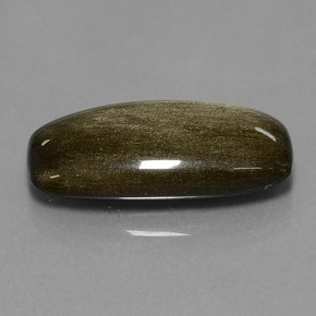 Obsidienne or naturelle coupe coussin, 11,95 ct, opaque