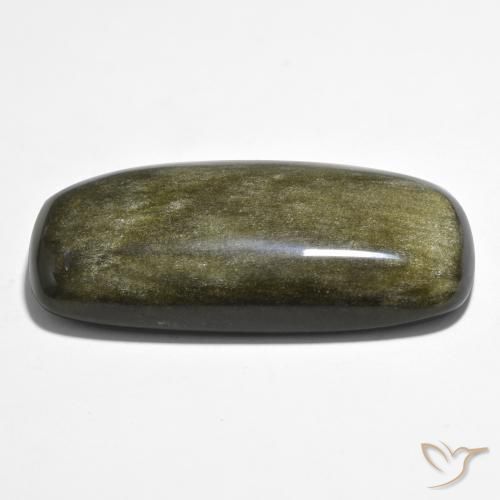 Obsidienne Multicolore naturelle Coussin, 44.74 ct, Opaque