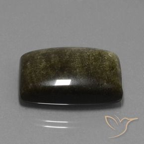 Obsidienne Marron noirâtre naturelle Fantaisie, 33.08 ct, Opaque