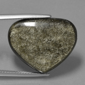 Obsidienne noir naturelle forme fantaisie, 19,03 ct, opaque