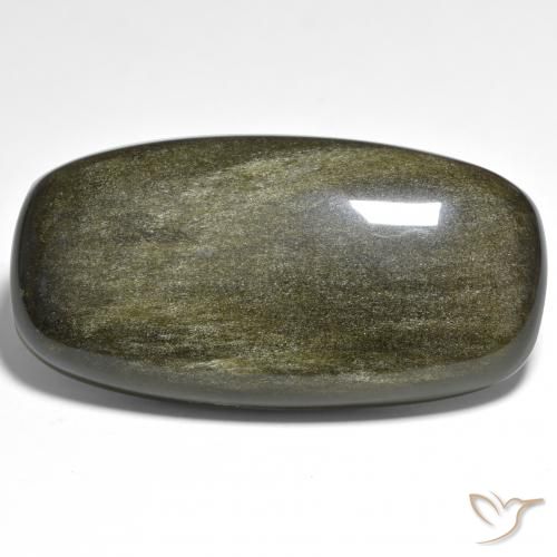 57.10ct Naturel Multicolore Obsidienne, Coussin, Opaque