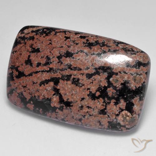 Obsidienne Multicolore naturelle Coussin, 25.37 ct, Opaque