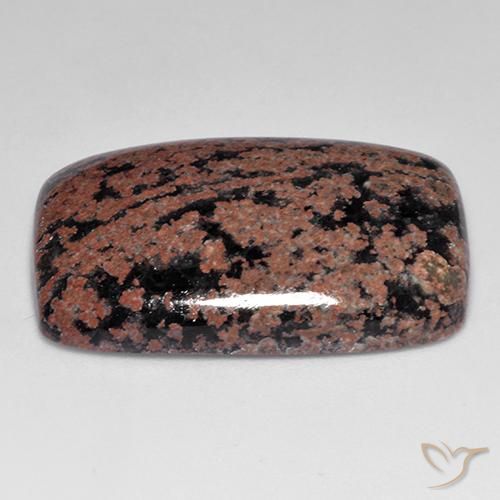 Obsidienne Multicolore naturelle Coussin, 25.37 ct, Opaque