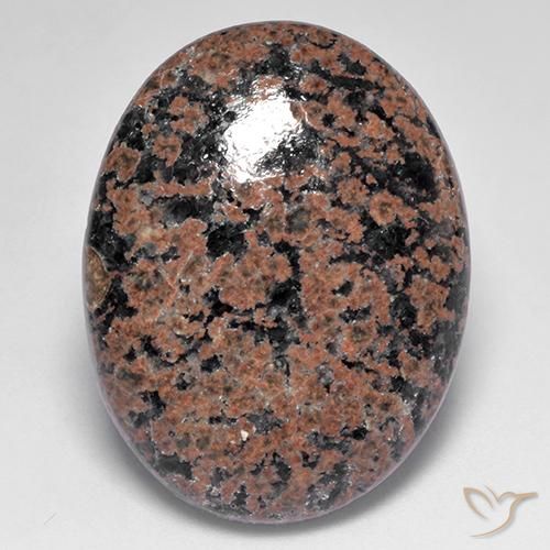 Obsidienne Multicolore naturelle ovale, 19.92 ct, Opaque