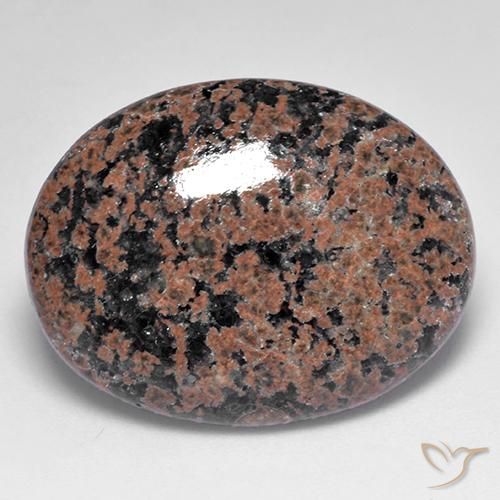Obsidienne Multicolore naturelle ovale, 19.92 ct, Opaque