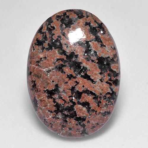 Obsidienne multicolore naturelle coupe ovale, 7,69 ct, opaque