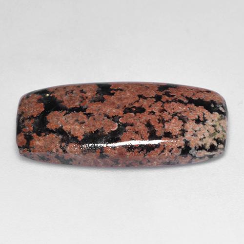 Obsidienne multicolore naturelle coupe coussin, 8,20 ct, opaque