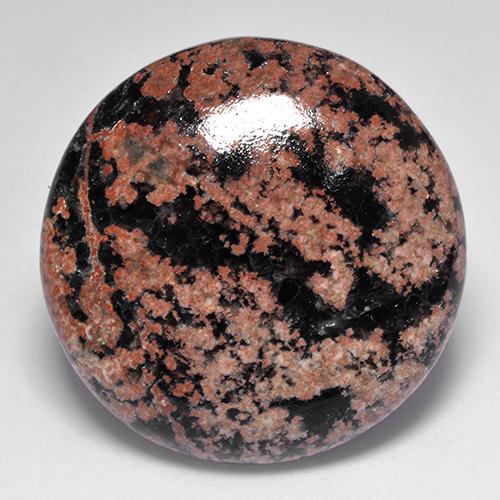 Obsidienne Multicolore naturelle Coupe roude, 28.34 ct, Opaque