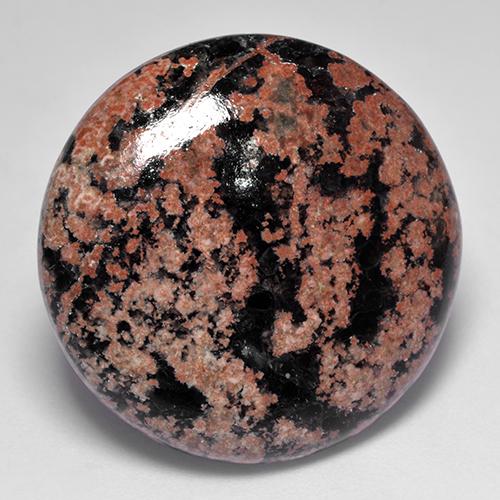 Obsidienne Multicolore naturelle Coupe roude, 28.34 ct, Opaque