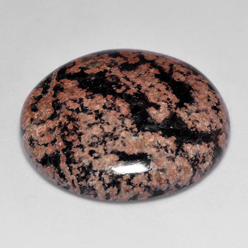 Obsidienne Multicolore naturelle Coupe roude, 28.34 ct, Opaque