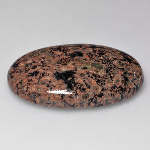 Obsidienne multicolore naturelle coupe ovale, 25,01 ct, opaque