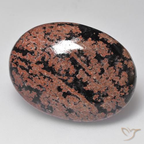 Obsidienne Multicolore naturelle ovale, 28.27 ct, Opaque