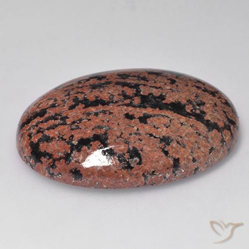 Obsidienne Multicolore naturelle ovale, 28.27 ct, Opaque