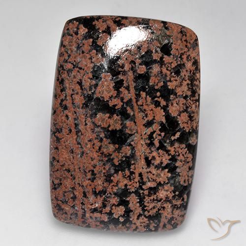 32.13ct Naturel Multicolore Obsidienne, Coussin, Opaque