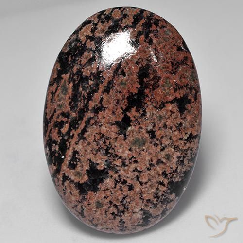Obsidienne Multicolore naturelle ovale, 34.04 ct, Opaque