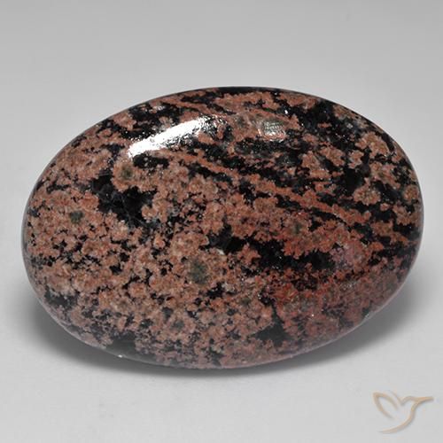Obsidienne Multicolore naturelle ovale, 34.04 ct, Opaque