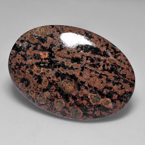 Obsidienne Multicolore naturelle Coupe ovale, 28.40 ct, Opaque