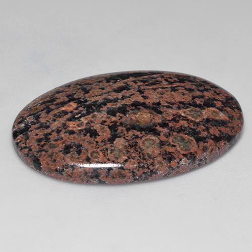 Obsidienne Multicolore naturelle Coupe ovale, 28.40 ct, Opaque