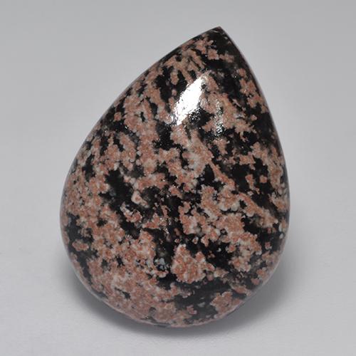 Obsidienne Multicolore naturelle En forme de poire, 15.68 ct, Opaque