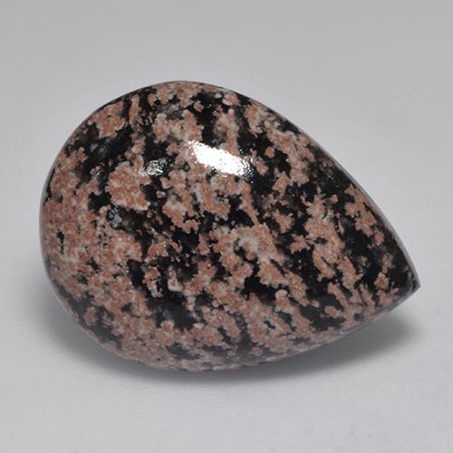 Obsidienne Multicolore naturelle En forme de poire, 15.68 ct, Opaque