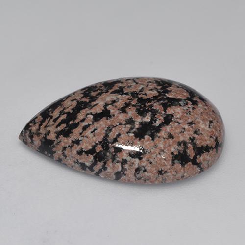 Obsidienne Multicolore naturelle En forme de poire, 15.68 ct, Opaque
