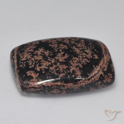 Obsidienne Multicolore naturelle Coussin, 19.55 ct, Opaque