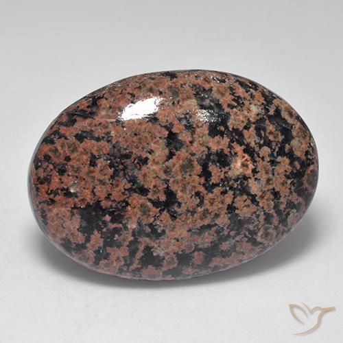 Obsidienne Multicolore naturelle ovale, 29.76 ct, Opaque