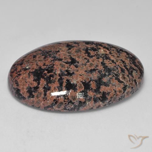 Obsidienne Multicolore naturelle ovale, 29.76 ct, Opaque
