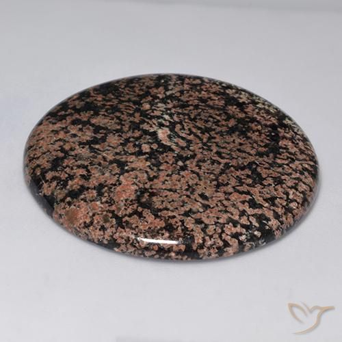 Obsidienne Multicolore naturelle Coupe roude, 58.60 ct, Opaque